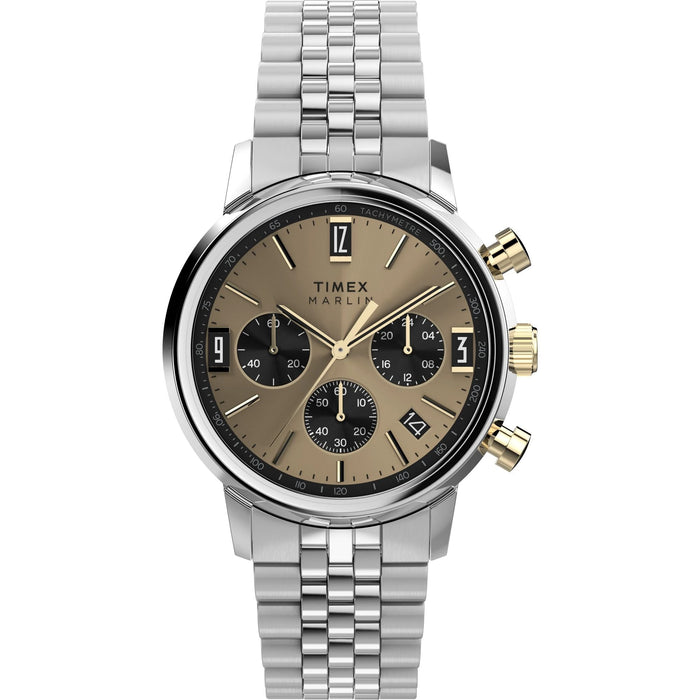 Timex Marlin Champagne Dial Chronograph Men's Watch โ TWEG26713