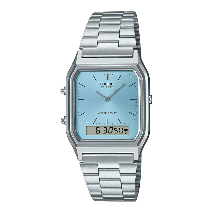Casio Vintage Ice Blue Dial Unisex Watch – AQ-230A-2A1MQYDF