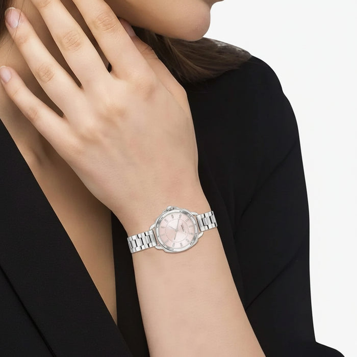 Coach Greyson Pink Dial Stainless Steel Strap Ladies Watch β 14504152
