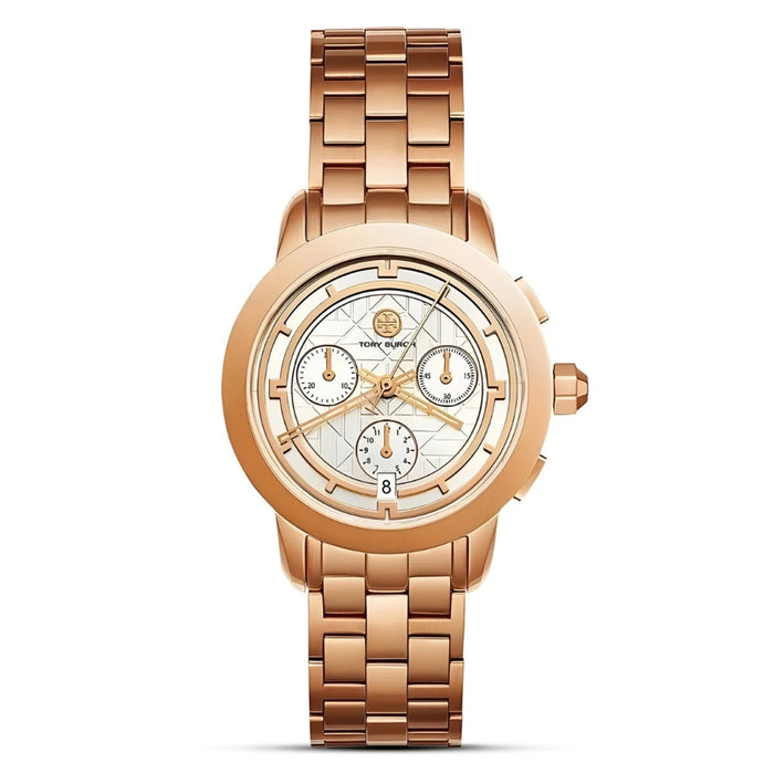 Tory Burch Collins Silver Dial Stainless Steel Ladies Watch β TBW1033