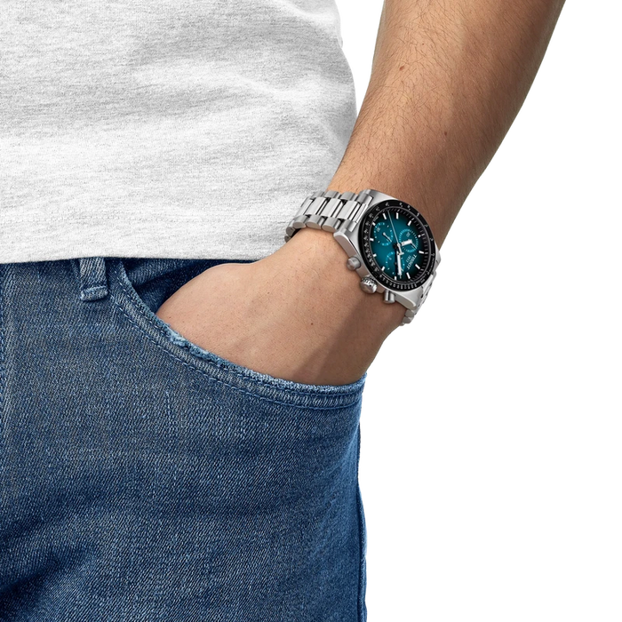 Tissot PR516 40mm Blue Gradient Dial Chronograph Watch β T149.417.11.041.01
