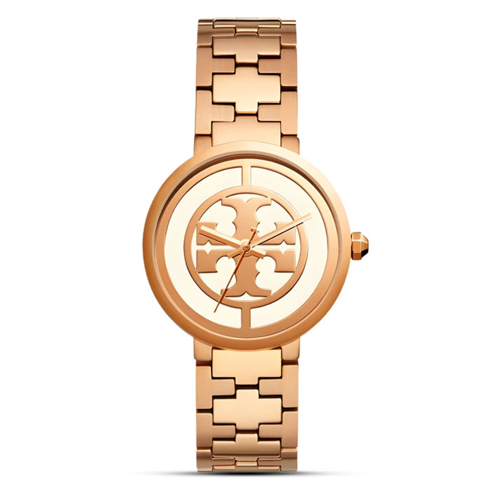 Tory Burch Reva Rose Gold Dial Rose Gold Stainless Steel Ladies Watch – TBW4028
