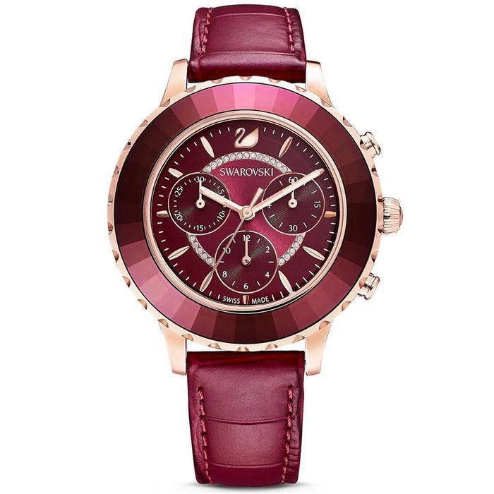 Swarovski Octea Lux Chrono Red Dial Ladies Watch β 5547642