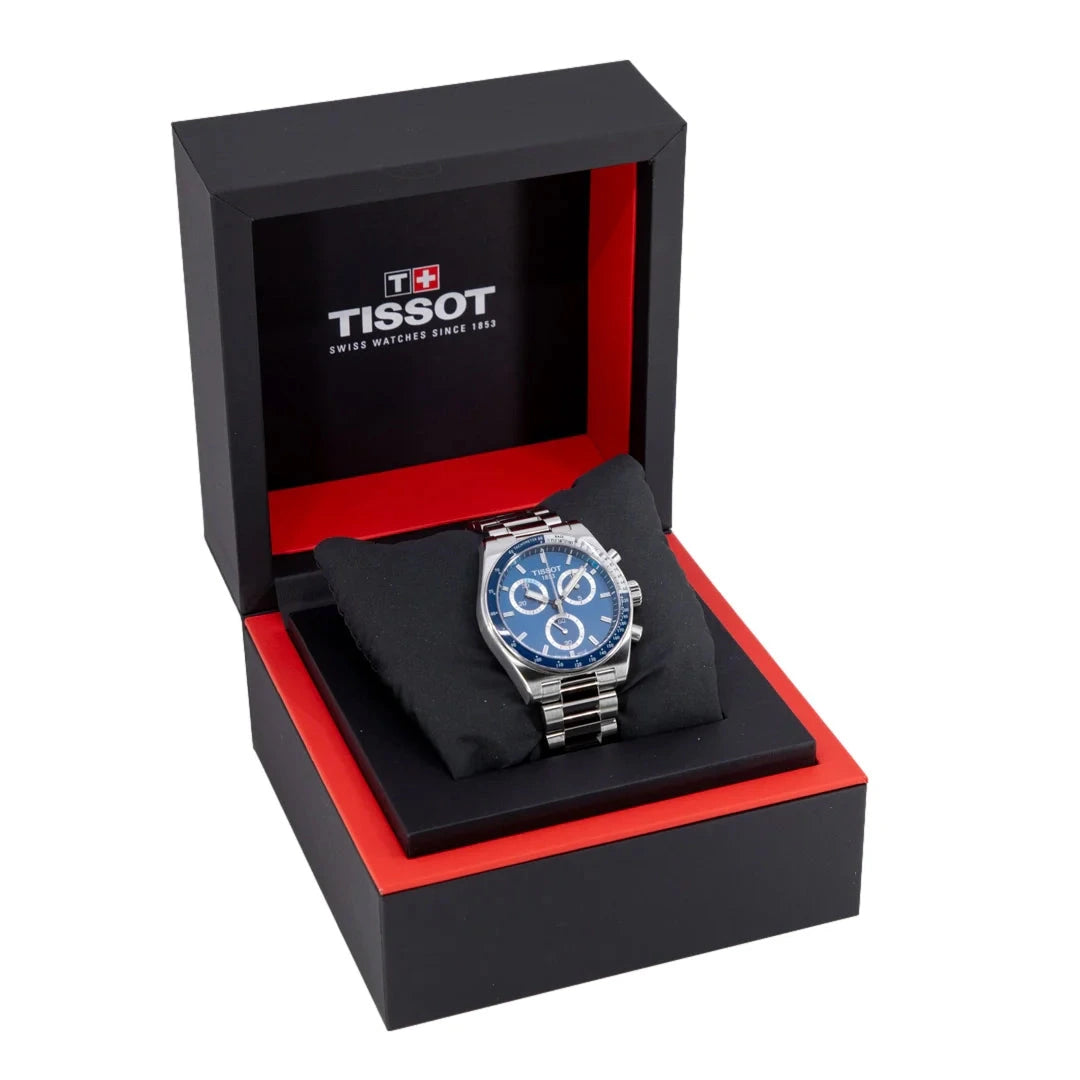 Tissot PR516 Blue Dial Chronograph Men's Watch – T149.417.11.041.00