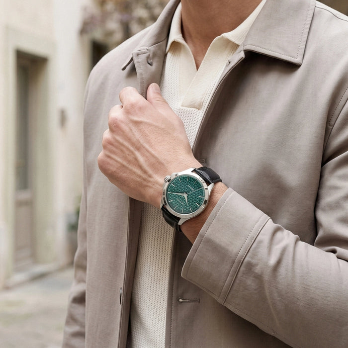 Titan Automatic Infinium Teal Dial Men's Watch – 10077SL03