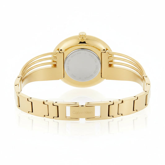 Calvin Klein Drift Yellow Gold Bangle Women's Watch โ K6S2N516