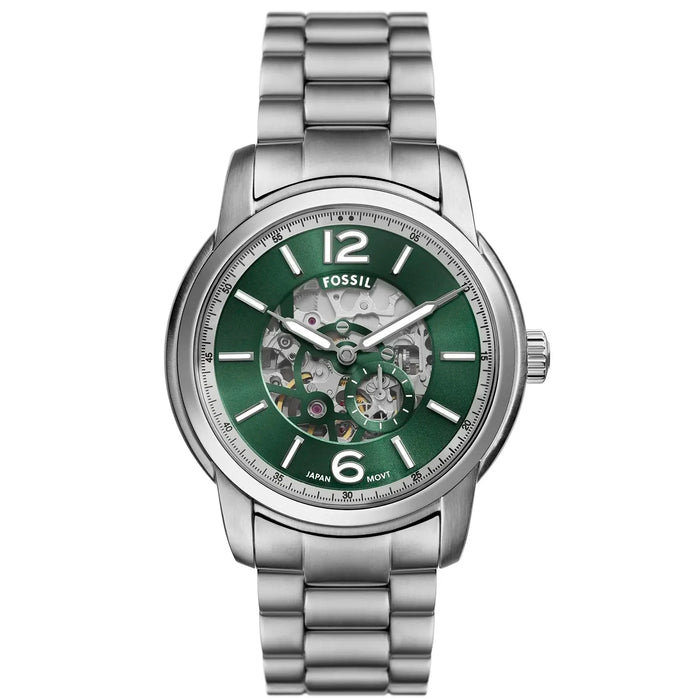 Fossil Heritage Green Skeleton Automatic Men's Watch β ME3262