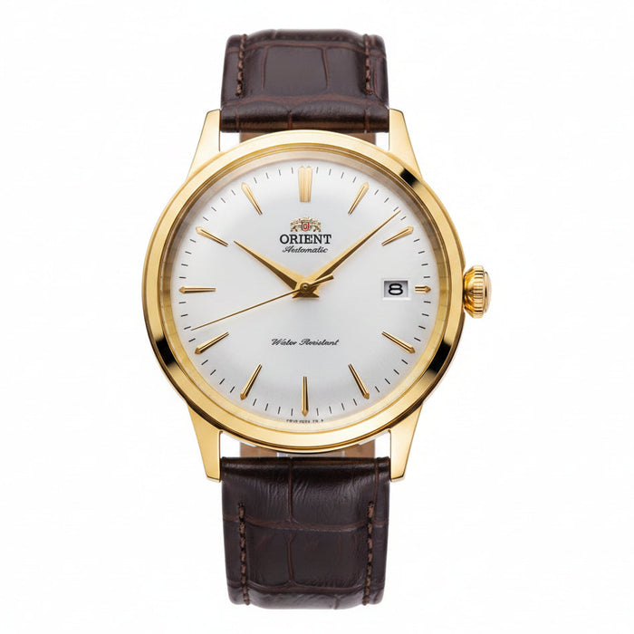 Orient Bambino 38mm Gold-Tone White Dial Automatic Men's Watch β RA-AC0M01S10B