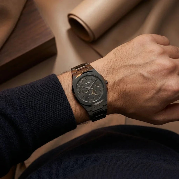 D1 Milano Ultra Thin Black DLC Men's Watch – D1-UTBJ31