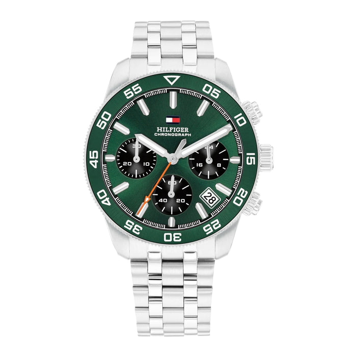Tommy Hilfiger TH85 Green Dial Men's Chronograph Watch β 1792214