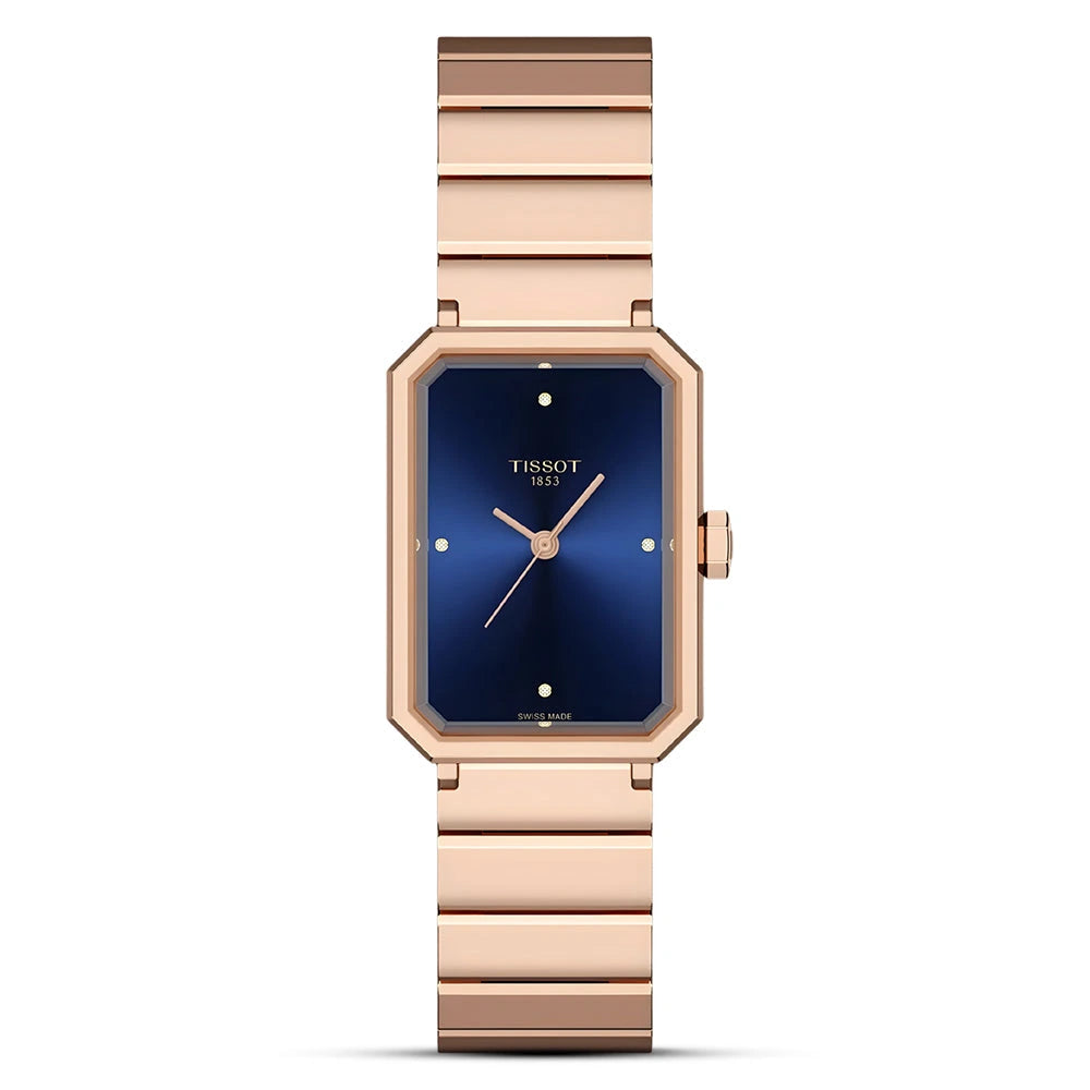 Tissot SRV 30mm Blue Dial Rose Gold-Tone Ladies Watch – T160.110.33.046.00