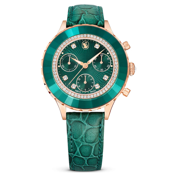Swarovski Octea Chrono Green Dial Ladies Watch – 5672931