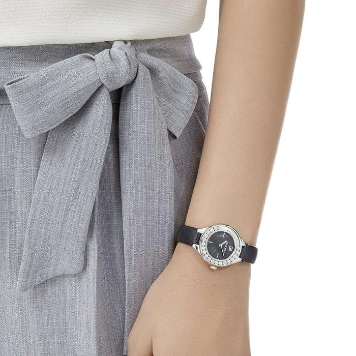Swarovski Lovely Crystals Mini Black Mother of Pearl Dial Ladies Watch โ 5242898