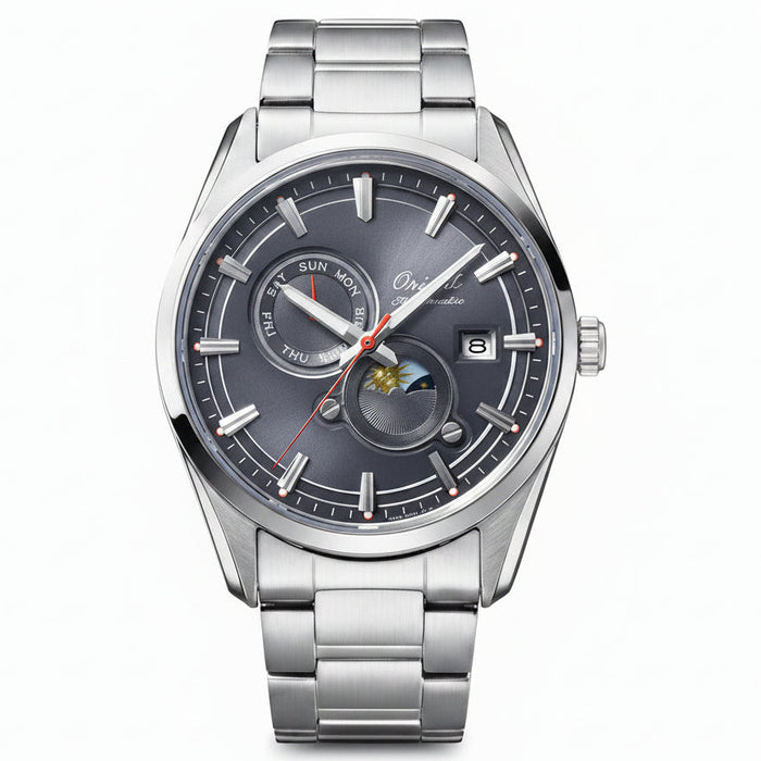 Orient 75th Anniversary Limited Edition Stretto Sun & Moon Automatic Watch β RA-AK0311N