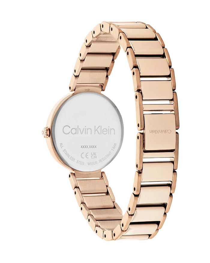 Calvin Klein Minimalistic T-Bar Rose Gold Ladies Watch โ 25200140