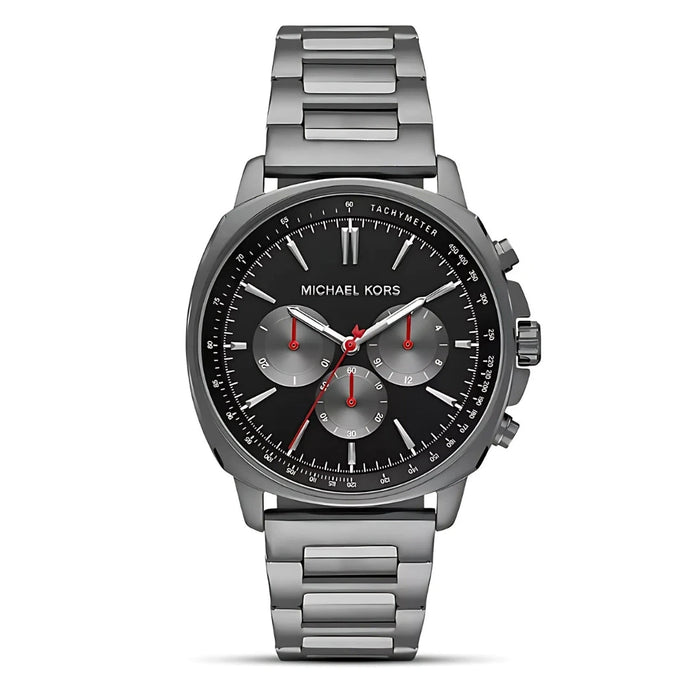 Michael Kors Sullivan Chronograph Black Dial Gunmetal Stainless Steel Men's Watch – MK8970