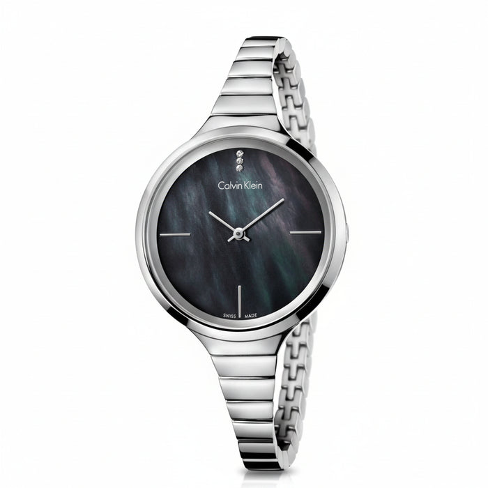Calvin Klein Lively Black Mother-of-Pearl Dial Ladies Watch β K4U2312S