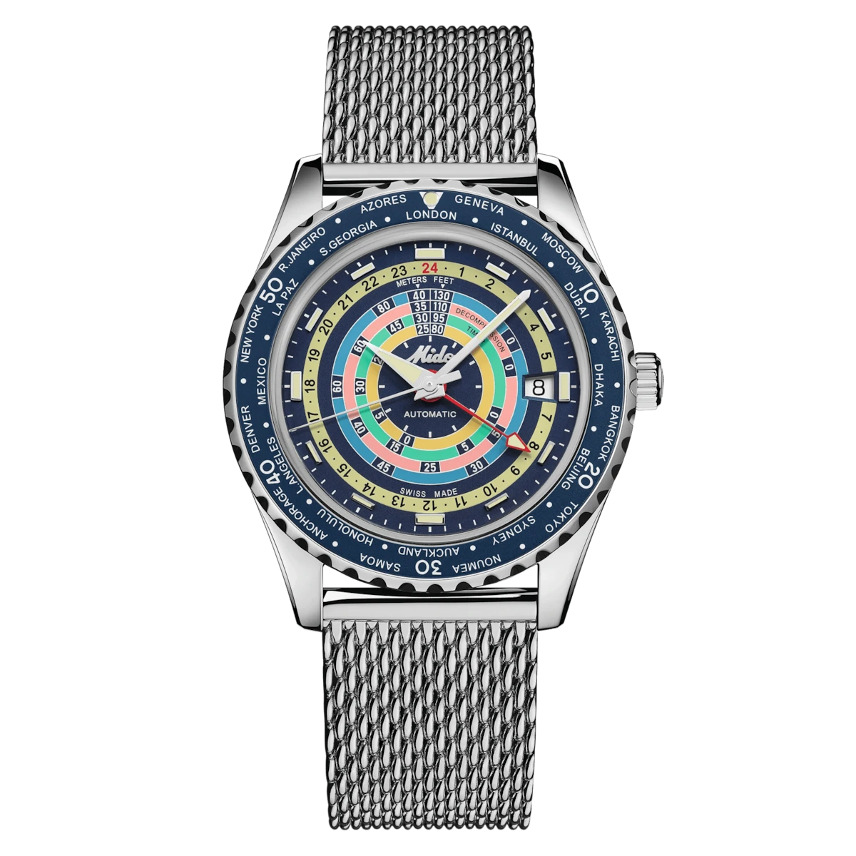 Mido Ocean Star Decompression World Timer Men's Watch | M026.829.17.041.00