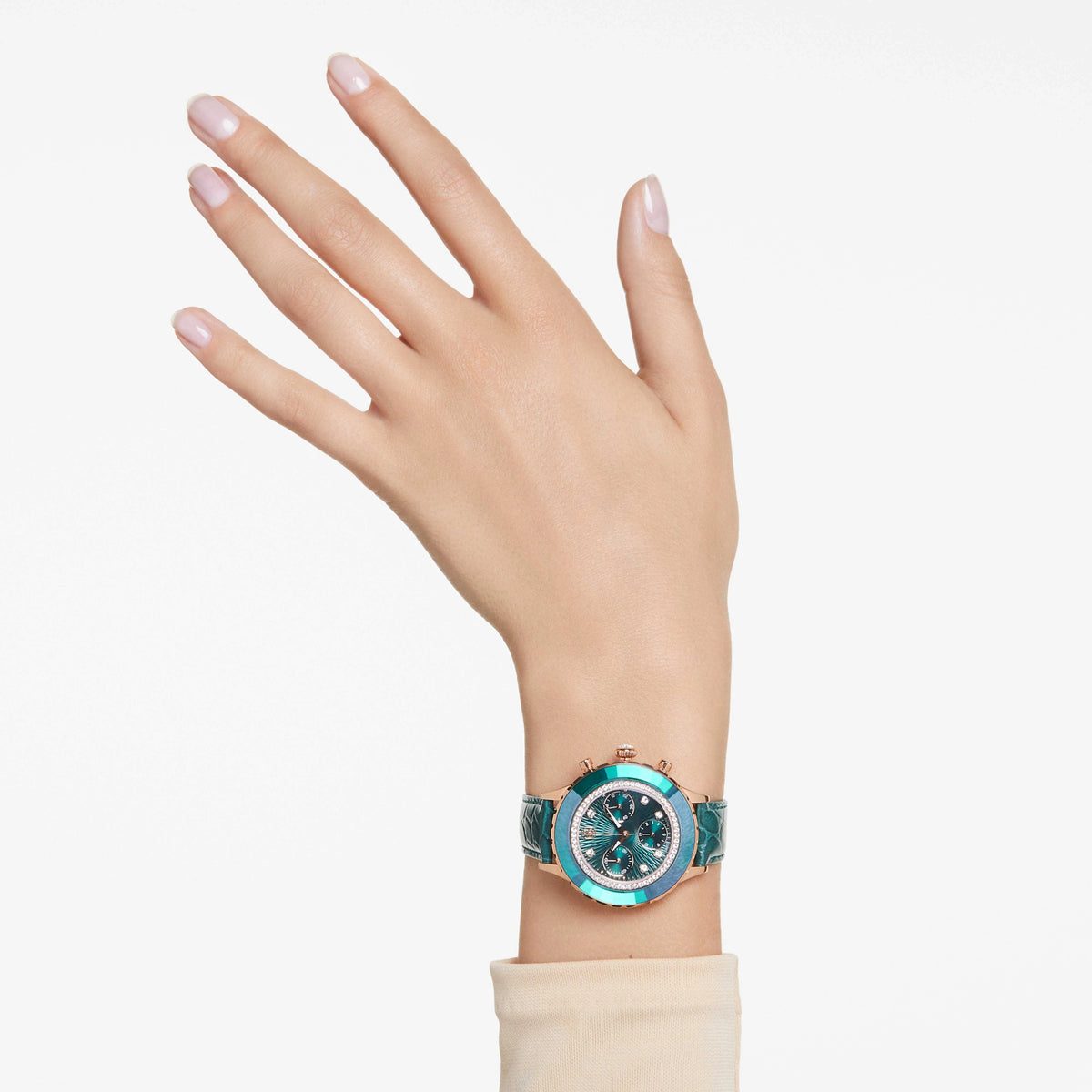 Swarovski Octea Chrono Green Dial Ladies Watch – 5672931