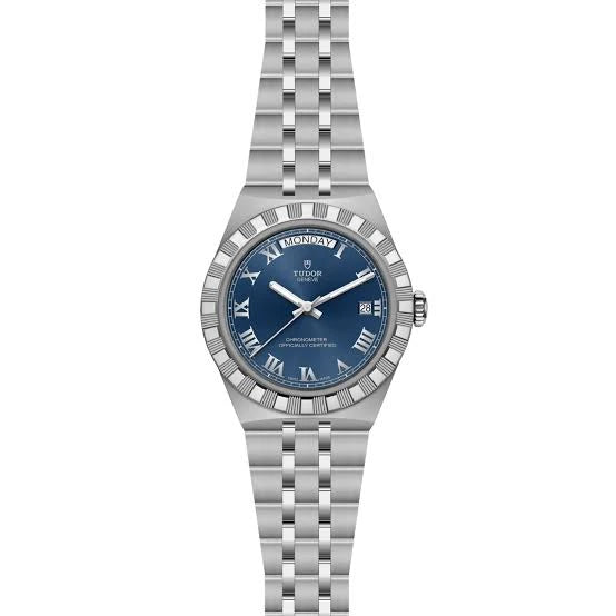 TUDOR Royal Day-Date 40mm Blue Dial Stainless Steel Men's Watch – M2840D1A0-0002