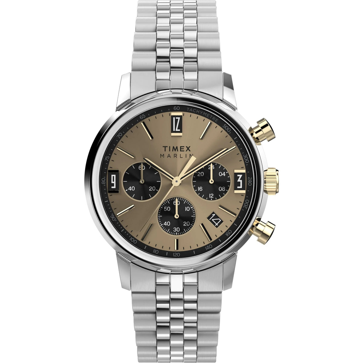 Timex Marlin Champagne Dial Chronograph Men's Watch – TWEG26713