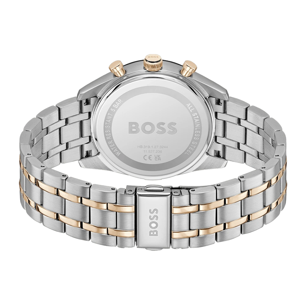 Hugo Boss Tourmaster Blue Dial Two-Tone Stainless Steel Men's Watch – 1514288