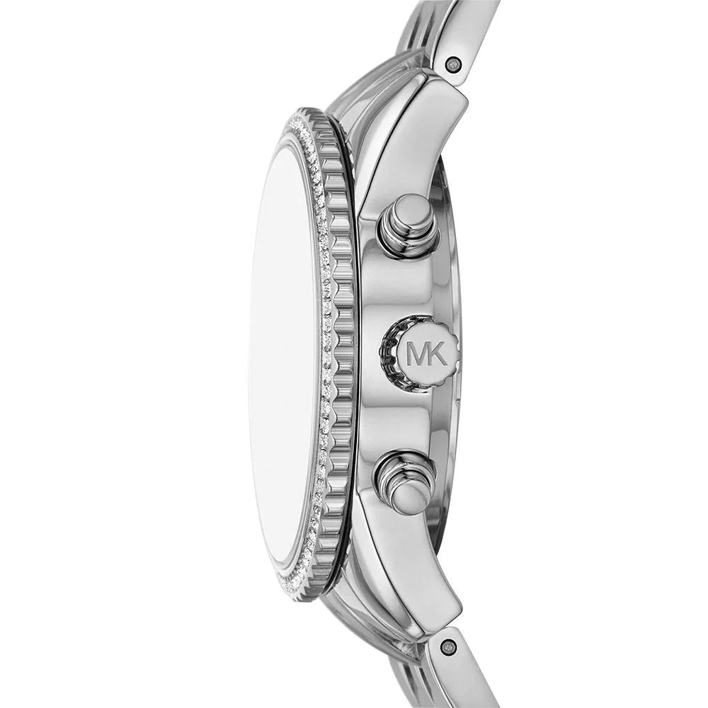 Michael Kors Bryant Silver-Tone Chronograph Ladies Watch – MK7539