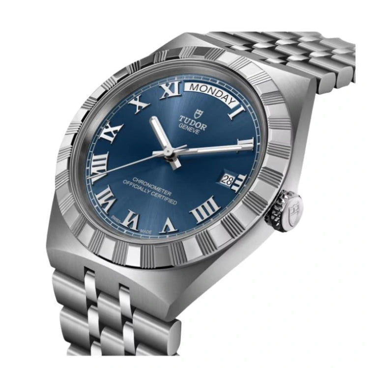 TUDOR Royal Day-Date 40mm Blue Dial Stainless Steel Men's Watch – M2840D1A0-0002