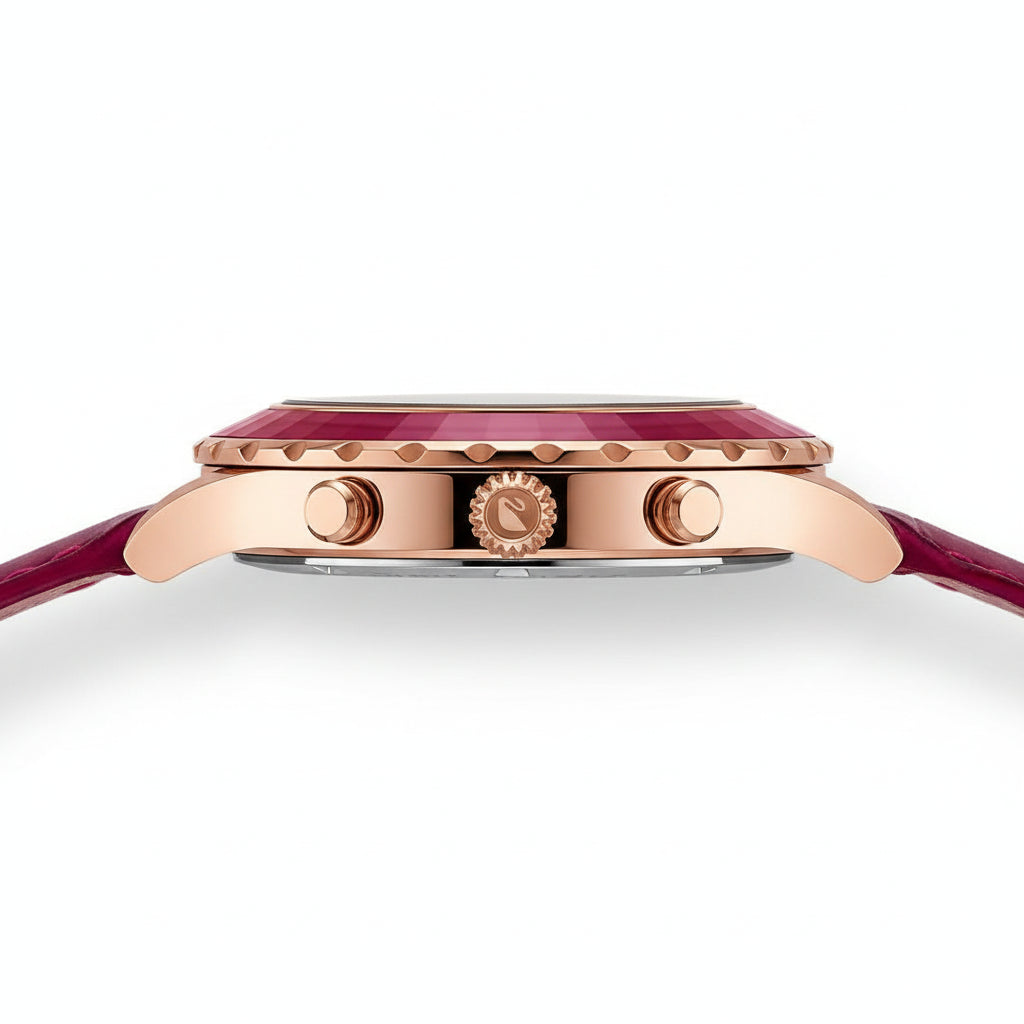 Swarovski Octea Lux Chrono Red Dial Ladies Watch – 5547642