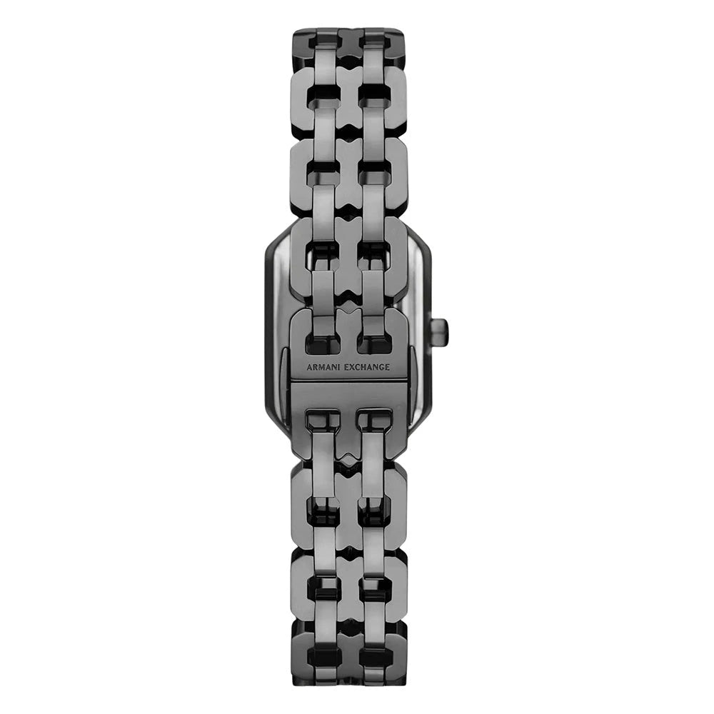 Armani Exchange Blue Dial Gunmetal Ladies Watch – AX5812