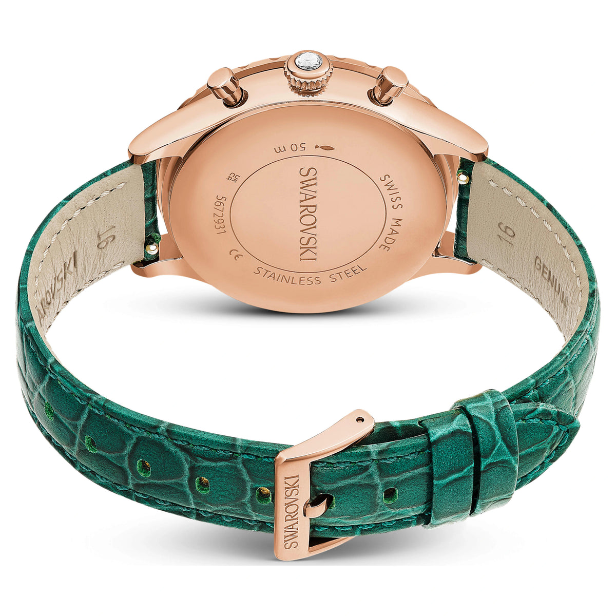 Swarovski Octea Chrono Green Dial Ladies Watch – 5672931