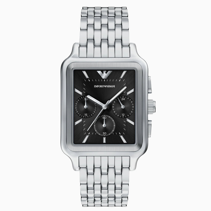 Emporio Armani Black Dial Stainless Steel Men's Watch – AR11751