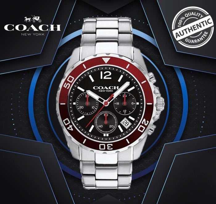 Coach Kent Black Dial Men's Chronograph Watch – 14602556