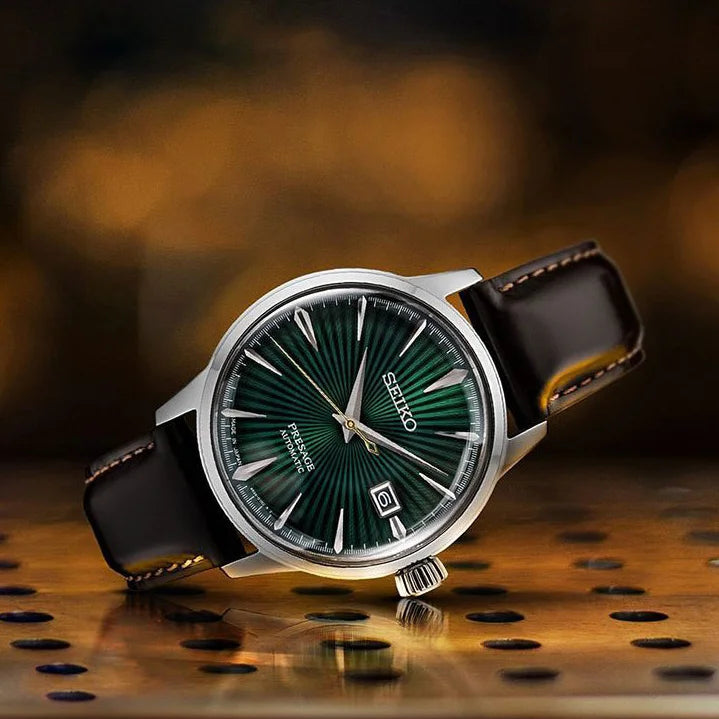 Seiko Presage Cocktail Time "Mockingbird" Green Dial Automatic Men's Watch – SRPD37J1