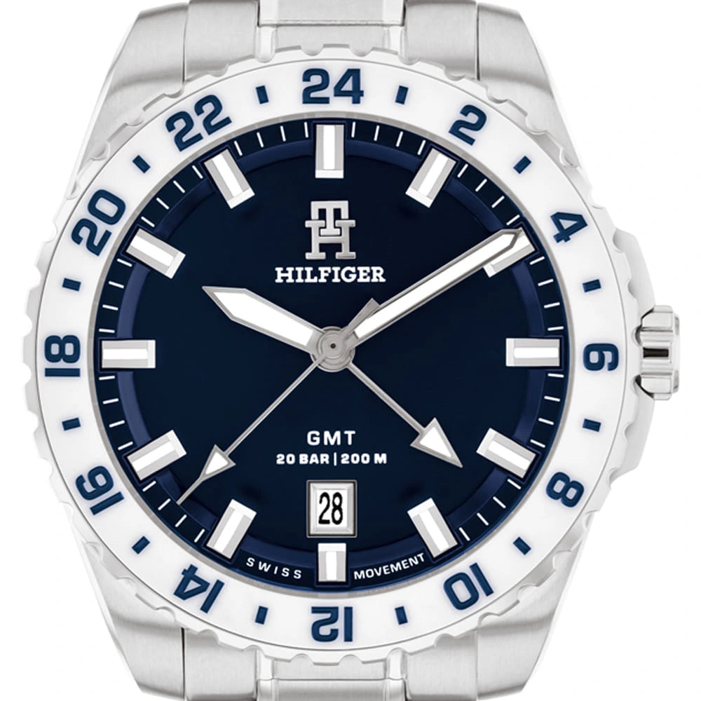 Tommy Hilfiger TH85 GMT Blue Dial Men's Watch – 1792132