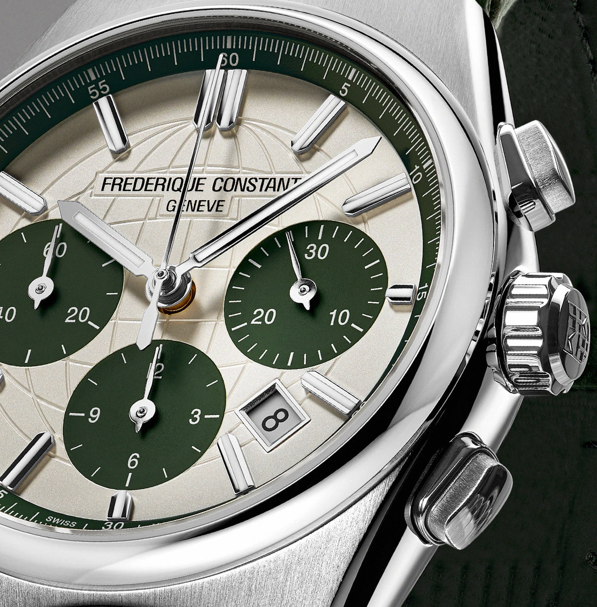Frederique Constant Highlife Chronograph Automatic Green Dial Men's Watch – FC-391SGR4NH6