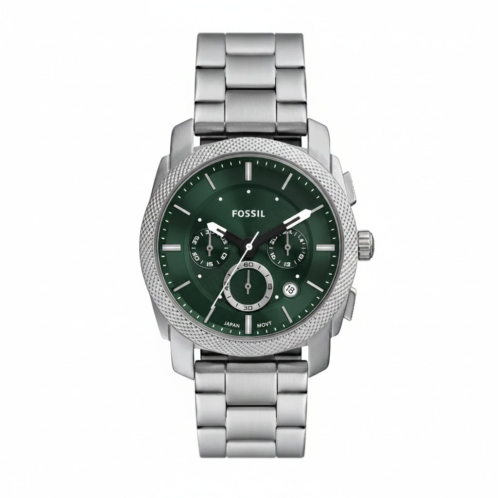 Fossil Machine Green Dial Men's Chronograph Watch – FS6079