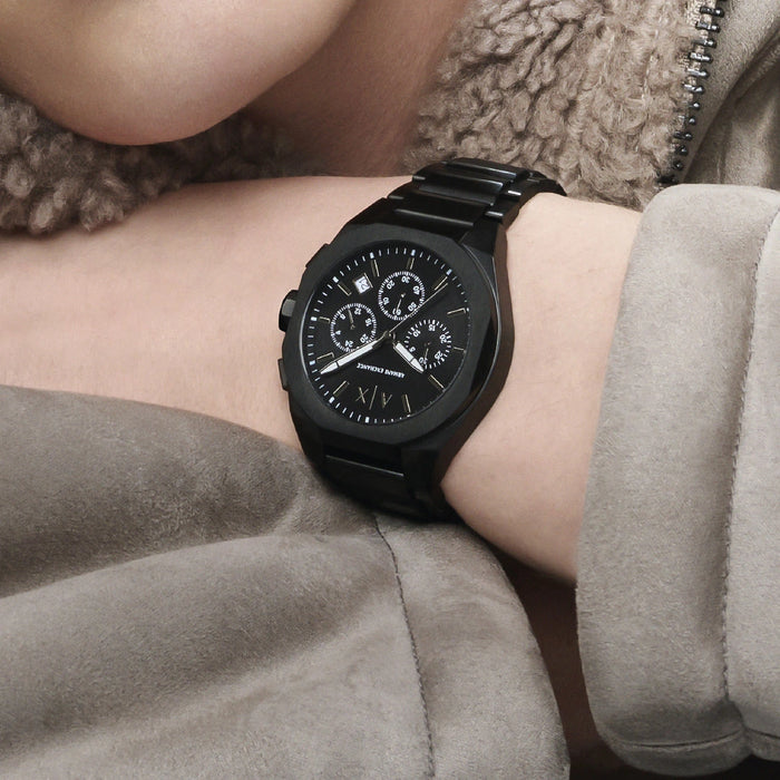 Armani Exchange Sync Black Dial Chronograph Men's Watch – AX4183