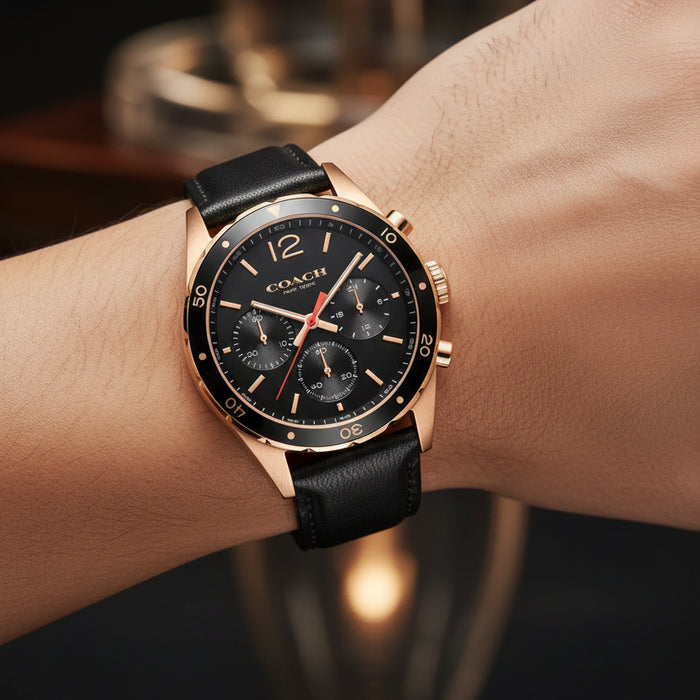 Coach Sullivan Black Dial Men's Chronograph Watch – 14602087