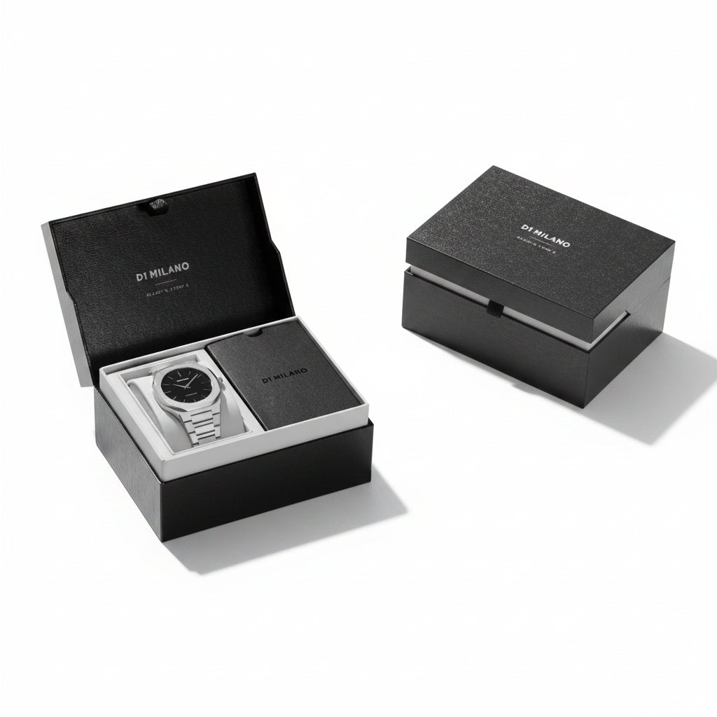 D1 Milano Ultra Thin Black Dial Men's Watch – UTBJ14