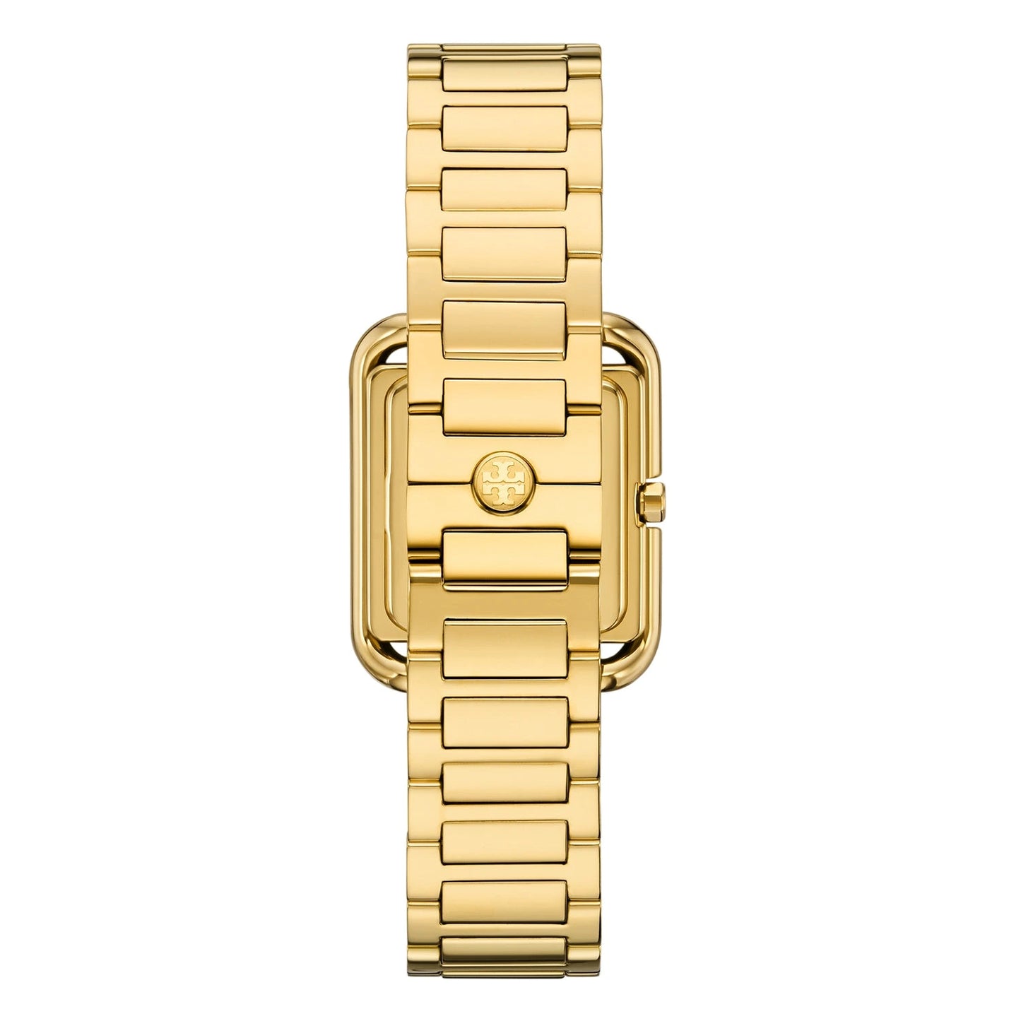 Tory Burch Kira Square Ivory Dial Gold-Tone Stainless Steel Ladies Watch – TBW6020