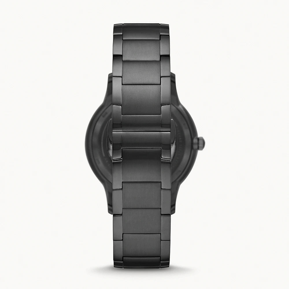 Emporio Armani Renato Blue Dial Gunmetal Stainless Steel Men's Watch – AR60056