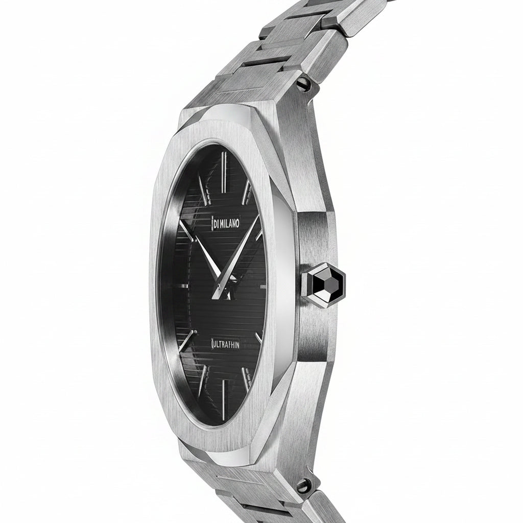 D1 Milano Ultra Thin Black Dial Men's Watch – UTBJ14
