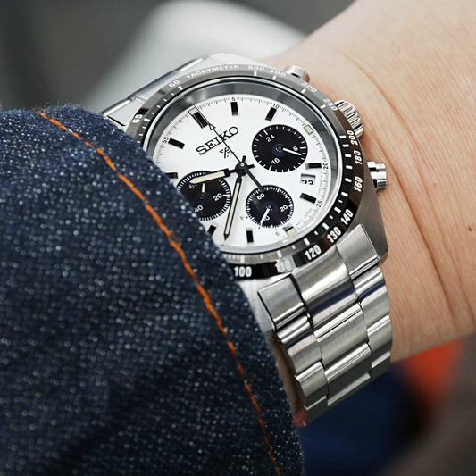 Seiko Prospex Speedtimer Solar Chronograph Panda Dial Men's Watch – SSC813P1