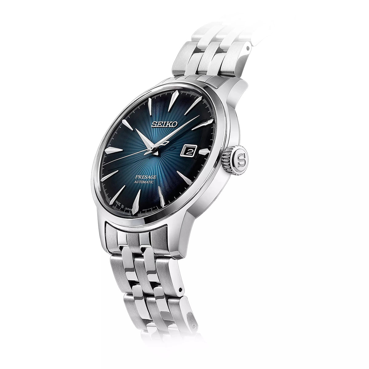 Seiko Presage Cocktail Time Blue Dial Automatic Men's Watch – SRPB41J1