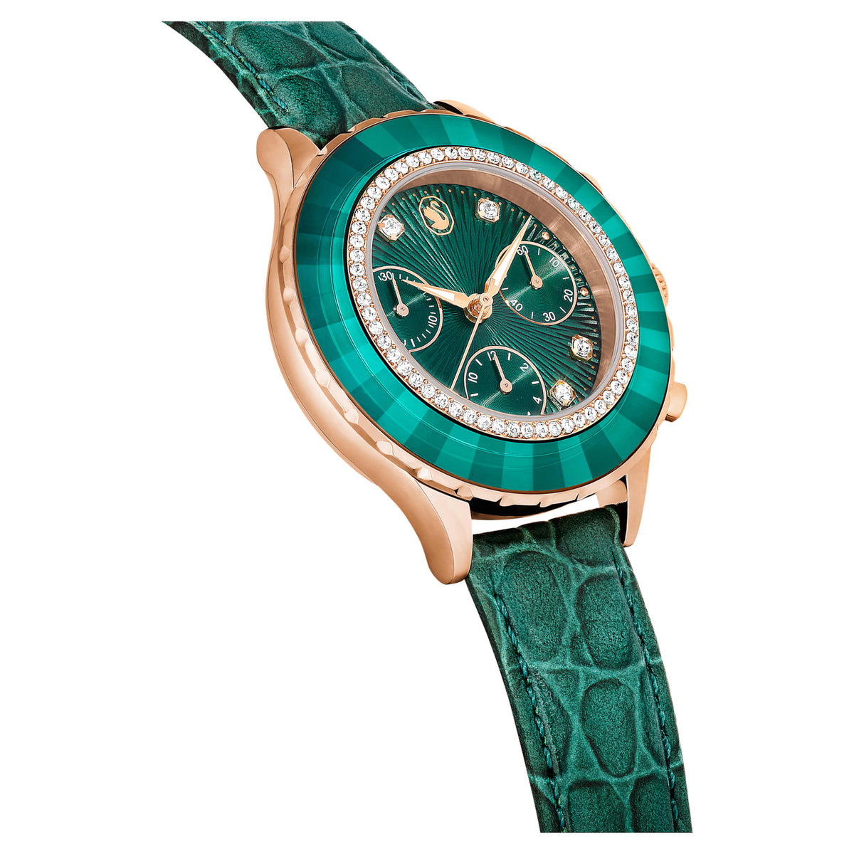 Swarovski Octea Chrono Green Dial Ladies Watch – 5672931