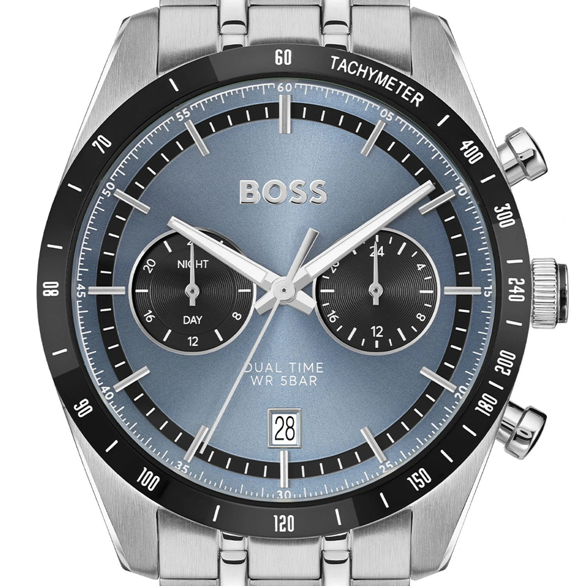Hugo Boss Tourmaster Blue Dial Dual-Time Men's Watch – 1514286
