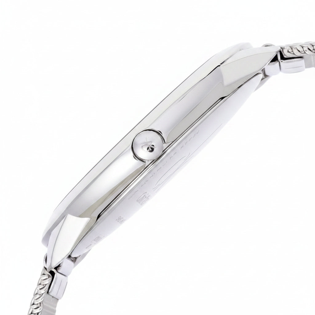 Calvin Klein Minimal Grey Dial Silver Mesh Bracelet Men's Watch – K3M21124