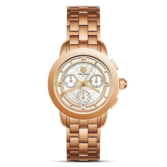 Tory Burch Collins Silver Dial Stainless Steel Ladies Watch – TBW1033