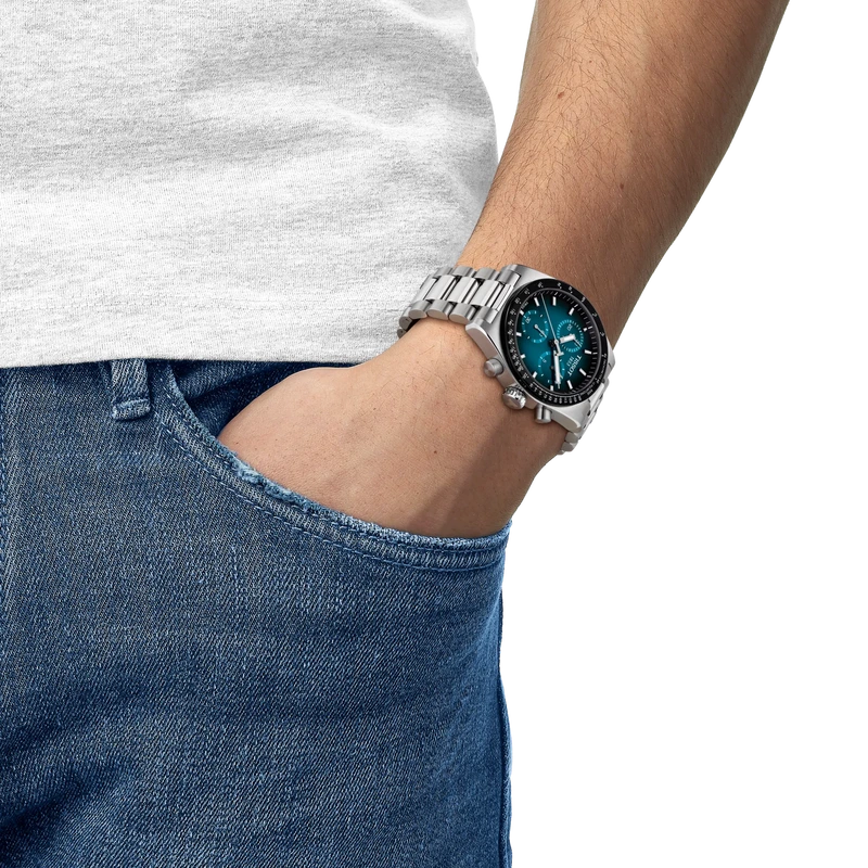 Tissot PR516 40mm Blue Gradient Dial Chronograph Watch – T149.417.11.041.01